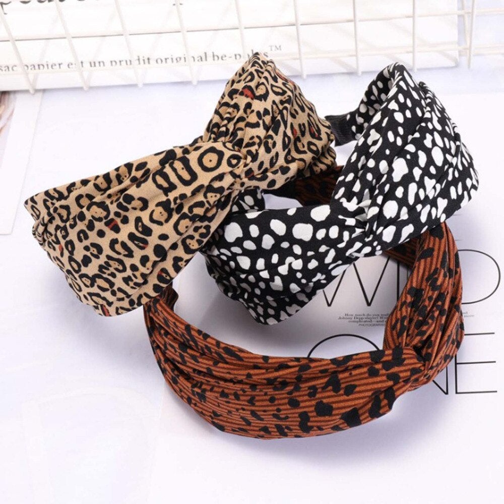 Animal print headbands
