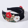 black floral headband