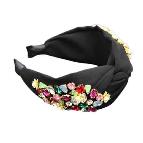 black jewelled headband luxe 