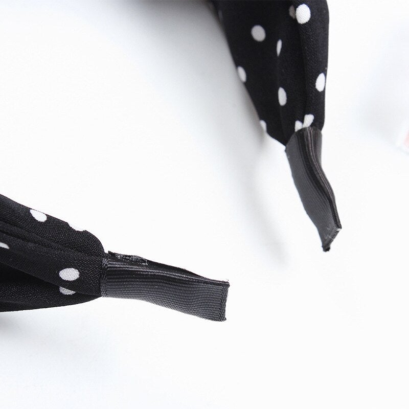 Black knotted headband