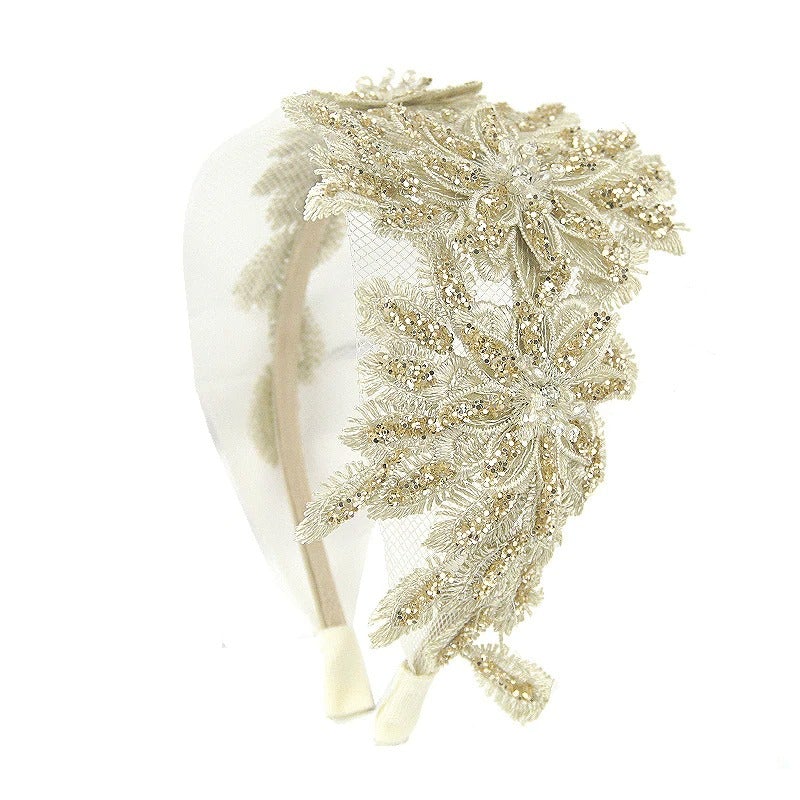 bridal gold headband