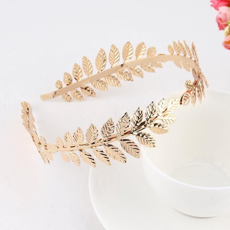 Gold leaf headband