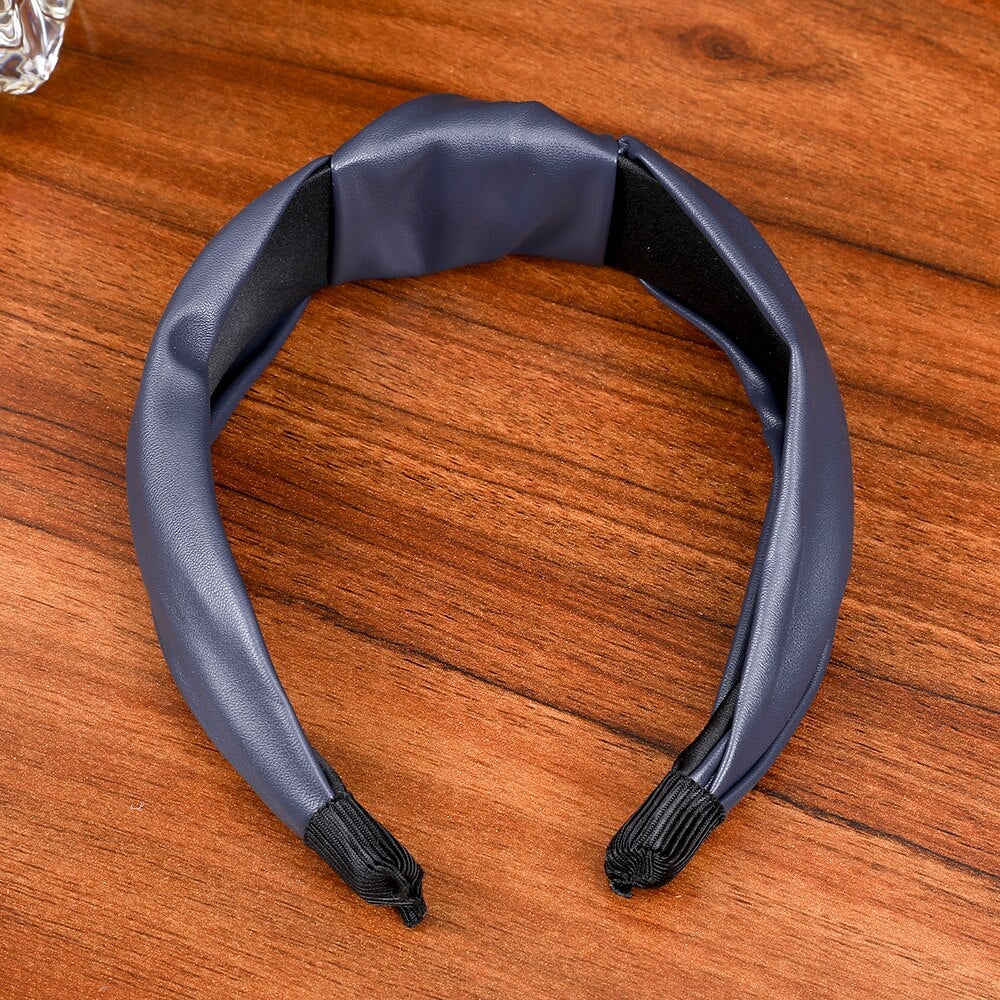 navy blue knot headband