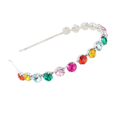 rainbow headband stone