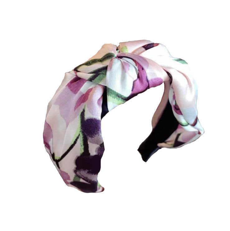 Silk scarf headband