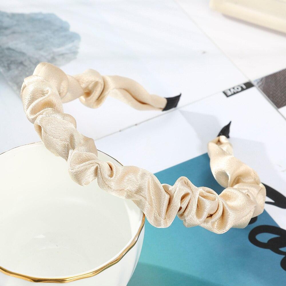 Silk scrunchie headband