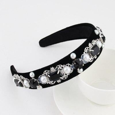 Silver jewel headband