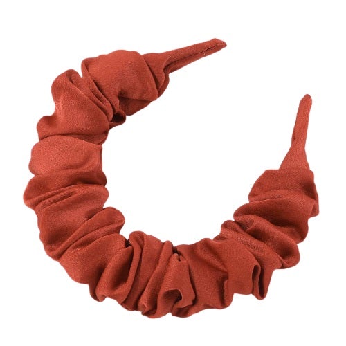 Wide scrunch headband
