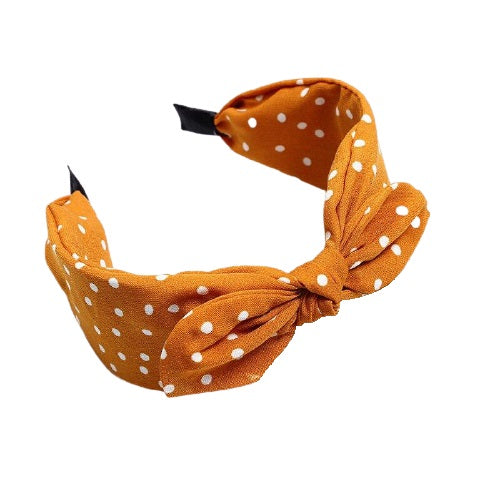 Yellow bow headband