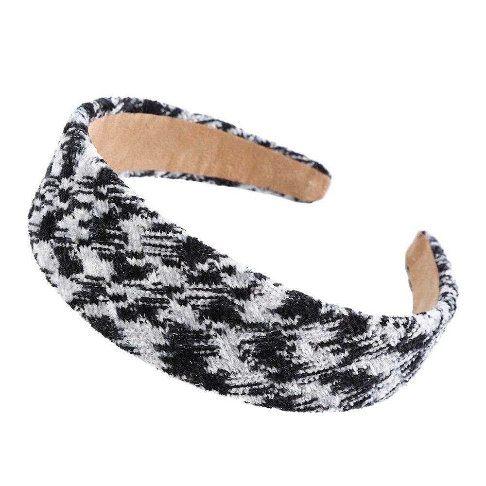 black and white headband