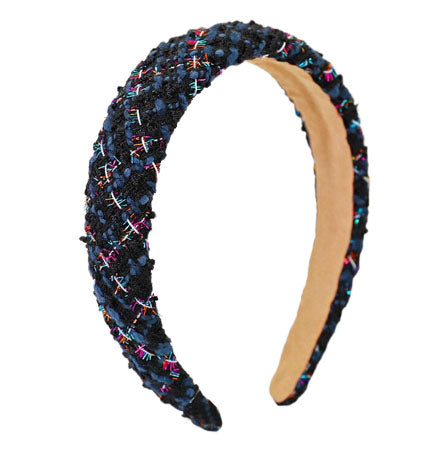 Black crochet headband