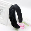 black padded velvet headband
