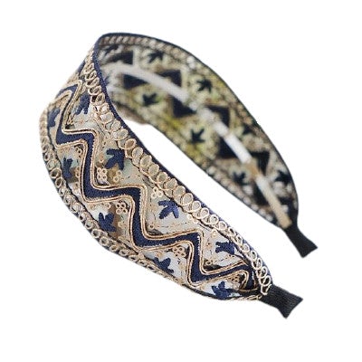 blue bridal headband 