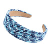 blue tie dye headband