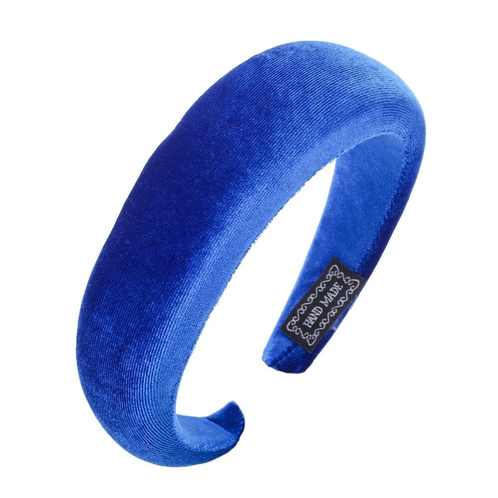 Bright blue padded headband