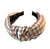 brown plaid headband