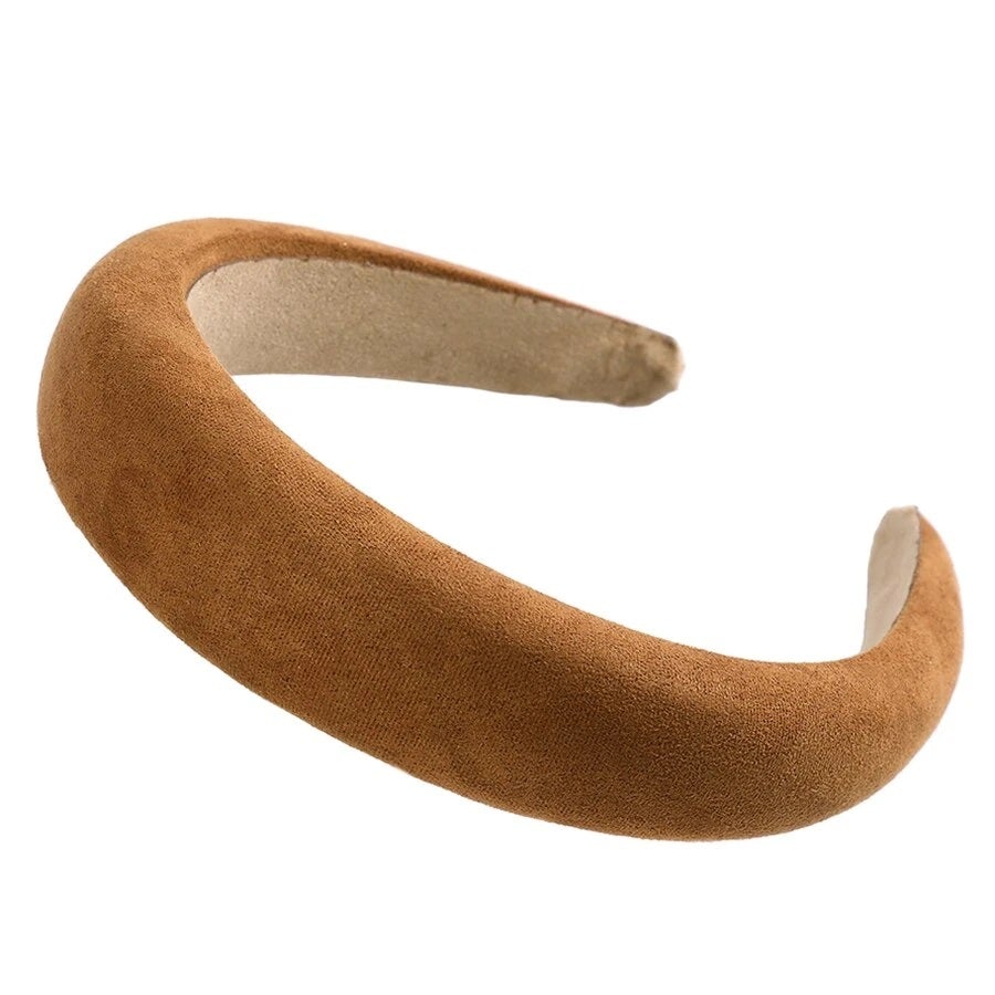 brown velvet headband 