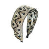 chanel gold lace headband