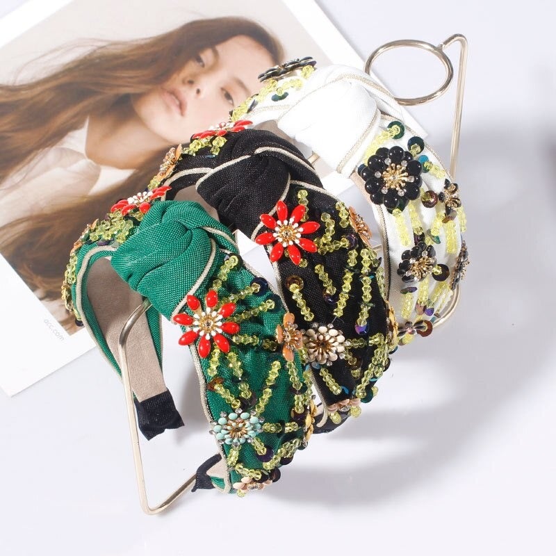 flower pearl headband