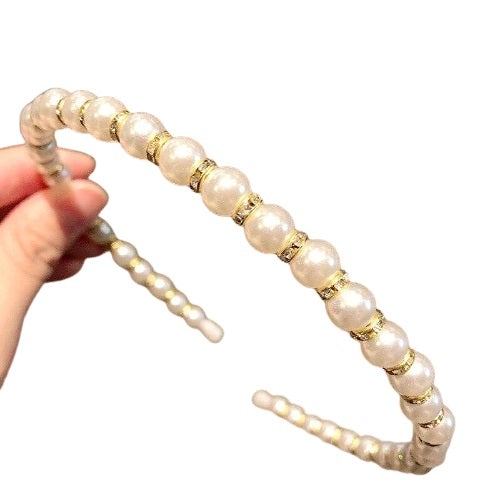 Pearl Crown Stretch Headband – Jewel Candy