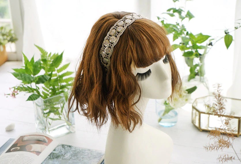 gold sequin headbands