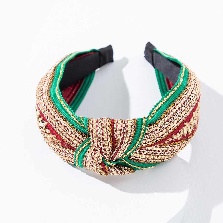 green jewel headband