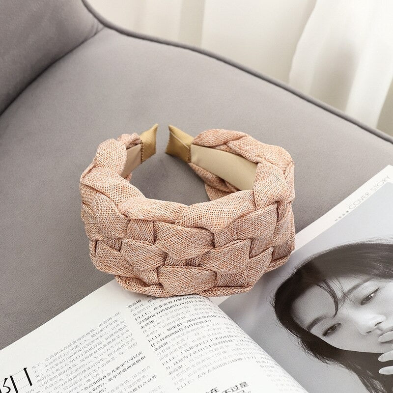 large beige headband