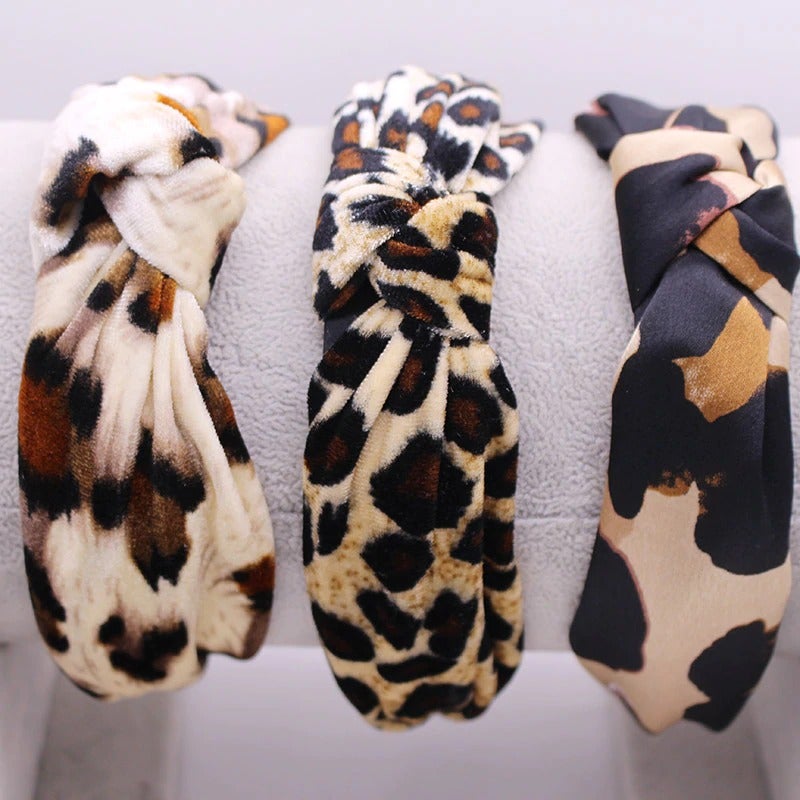 leopard headband wrap