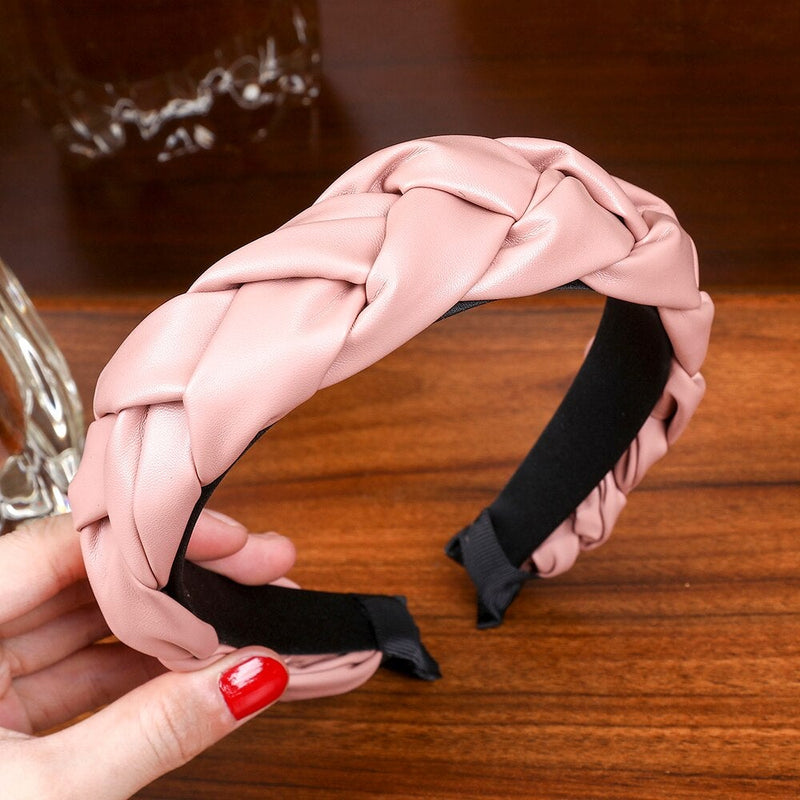 Light Pink braided headband