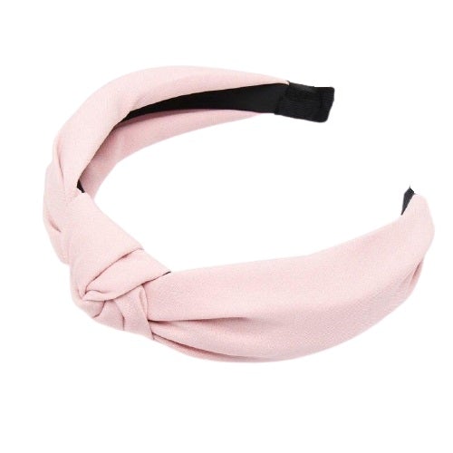Pink cotton headbands