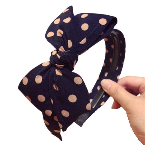 polka dot knot headband