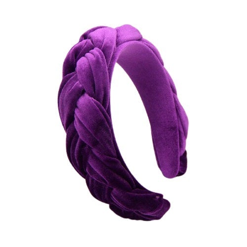 Purple braided headband