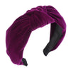 purple velvet headband designer