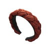 red braided headband