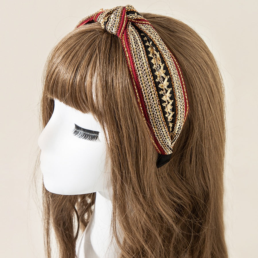 red gold headband