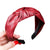 Red leather headband