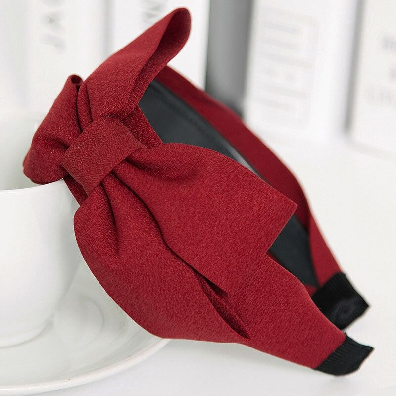 Red bow headband