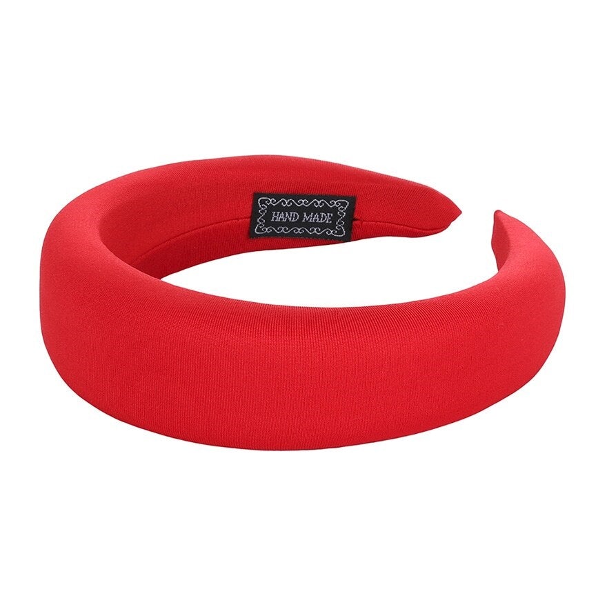 Red padded headband