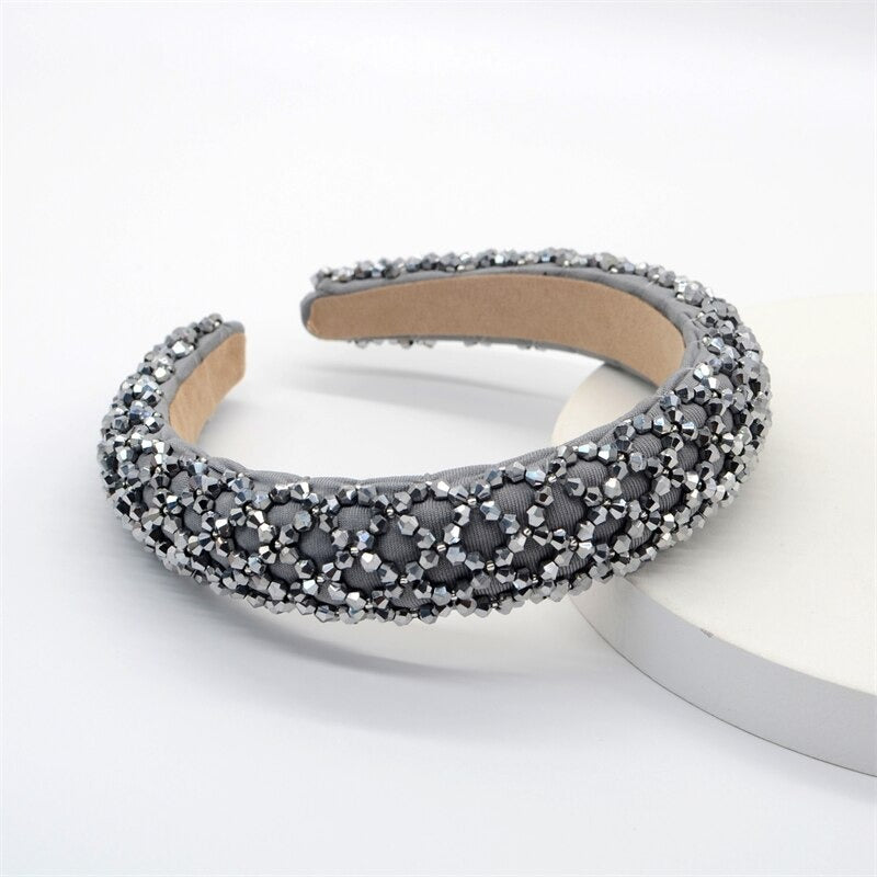 Rhinestone headband wedding