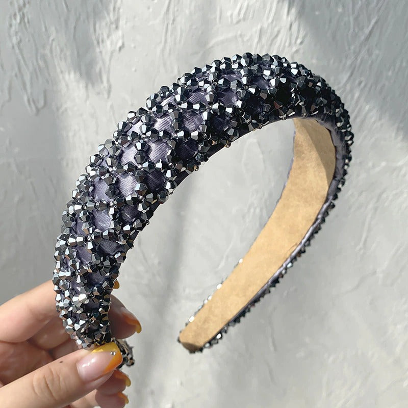 rhinestone headband wedding