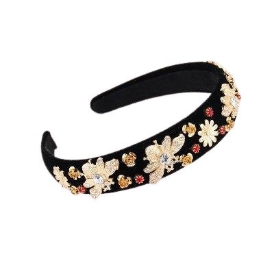 Rose gold wedding headband