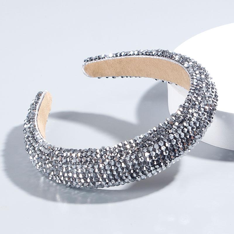 silver crystal headband precious