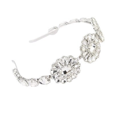 Silver headband wedding