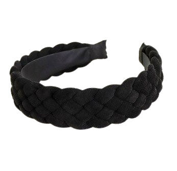 suede headband black 