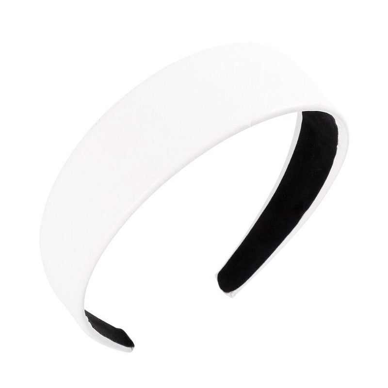 thick white headband