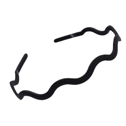 black plastic headband