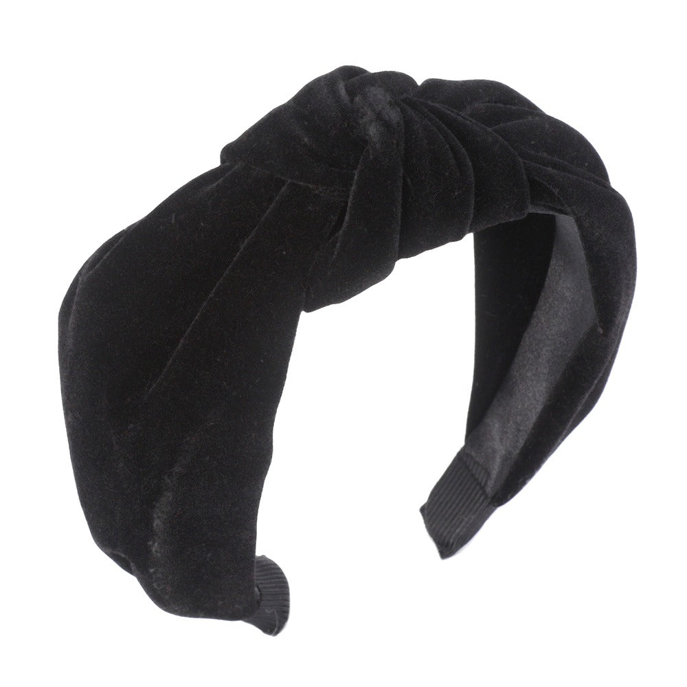 velvet knot headband women