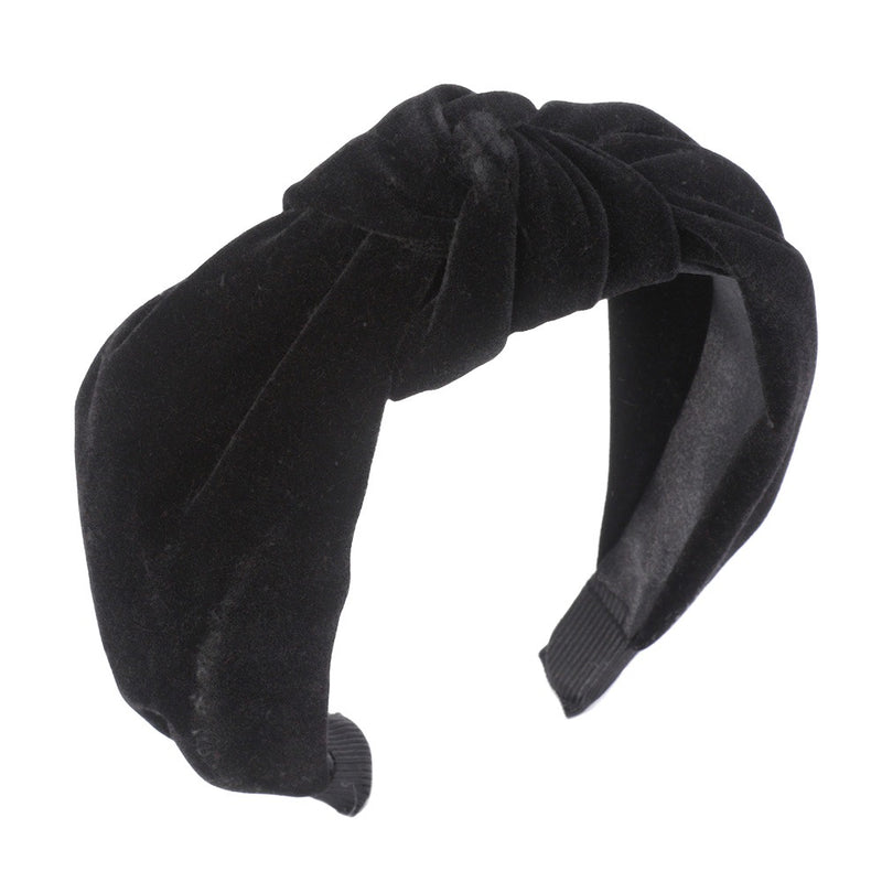 Velvet knot headband