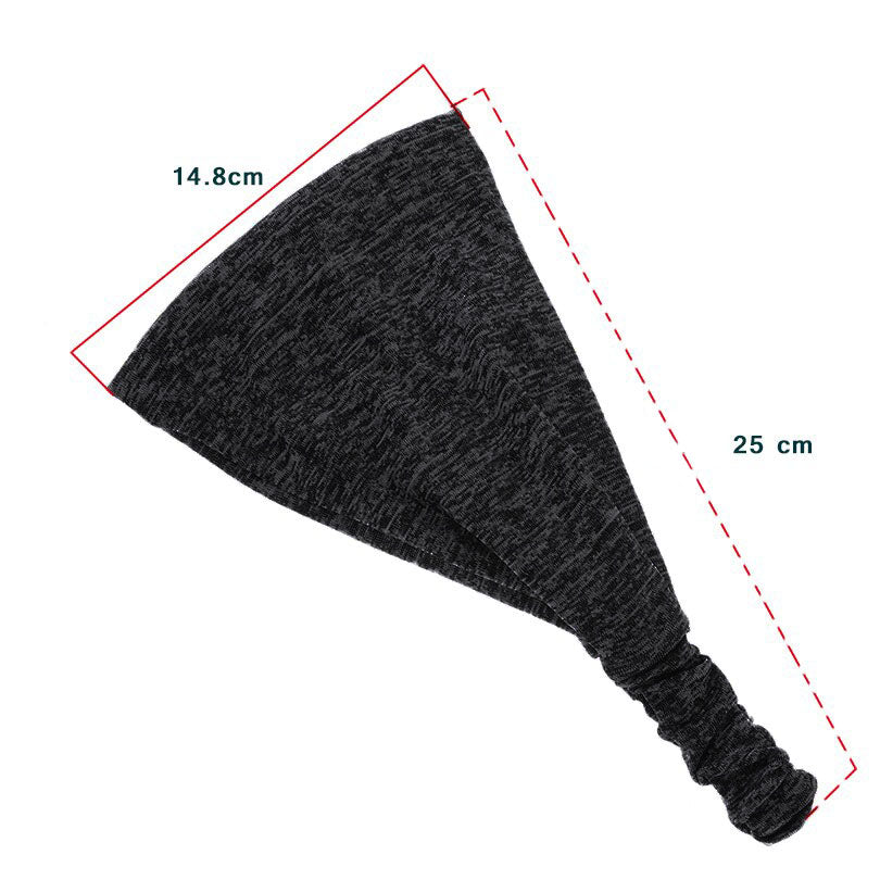 wide black headband dimension