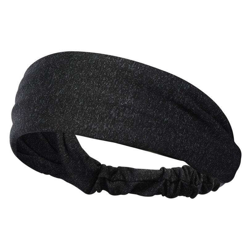 wide black headband